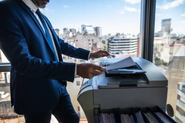 Making a photocopy of important documents