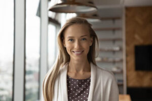 headshot of woman in office