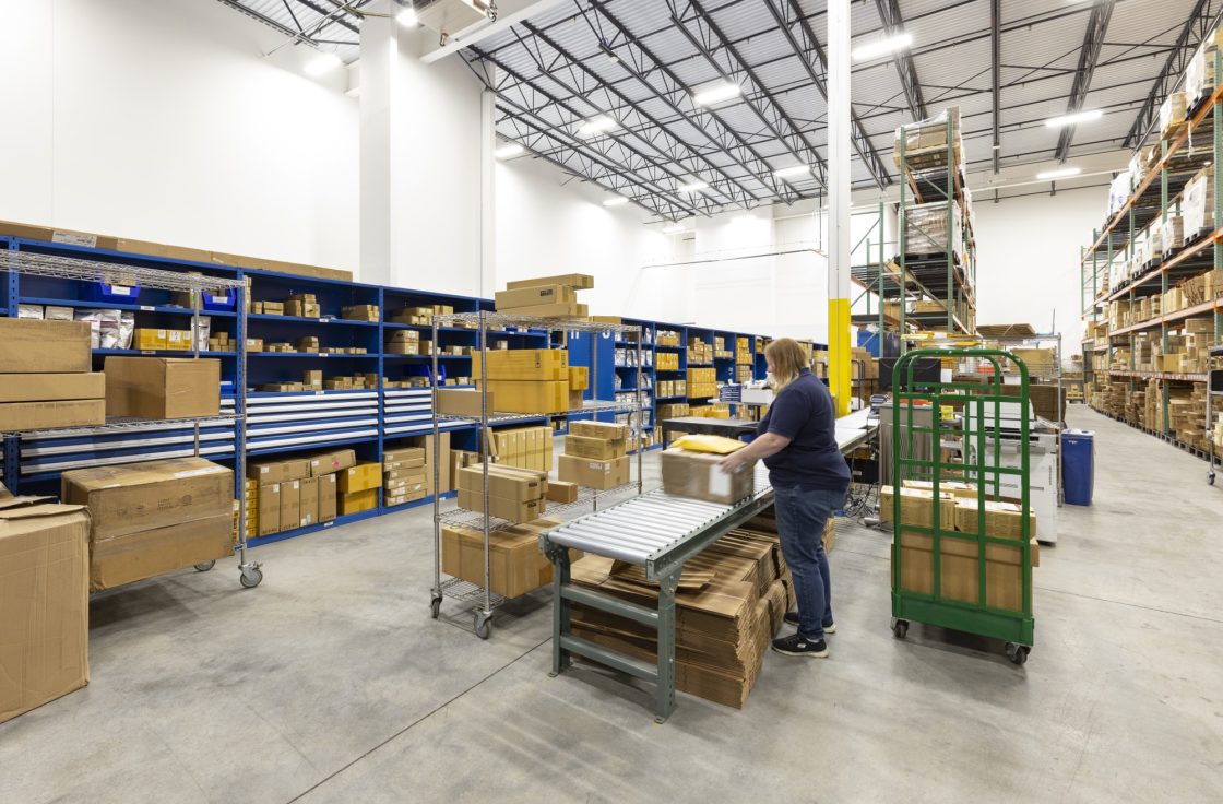 Metro Sales warehouse staff packing supply orders
