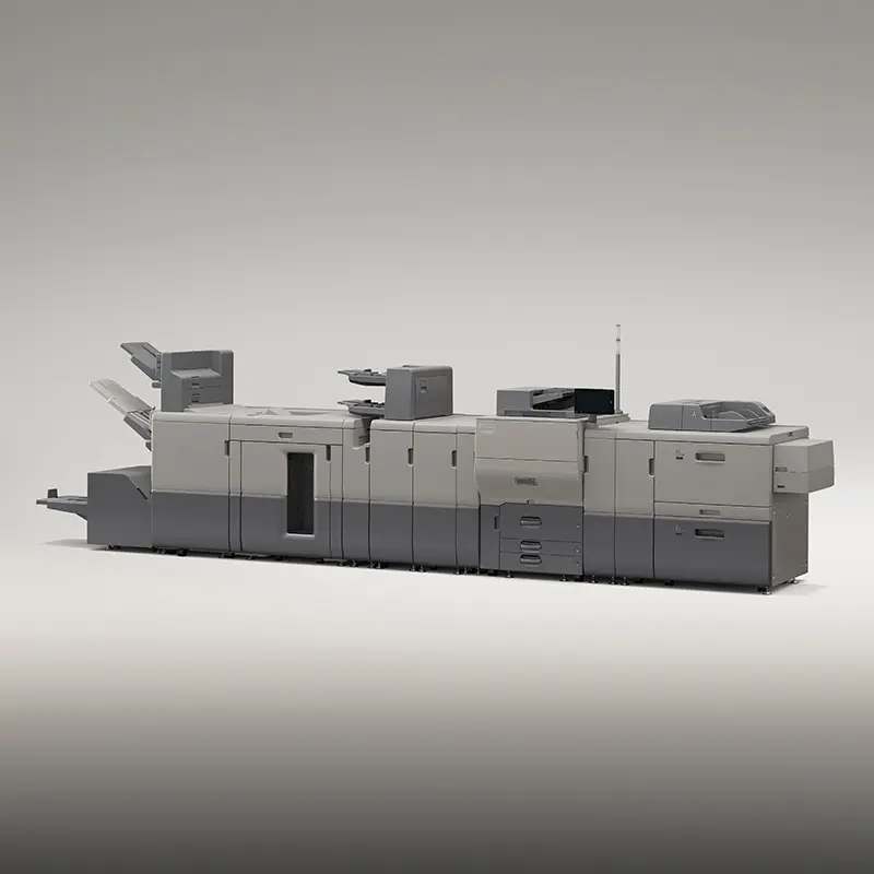 Ricoh production printer with inline finishing modules